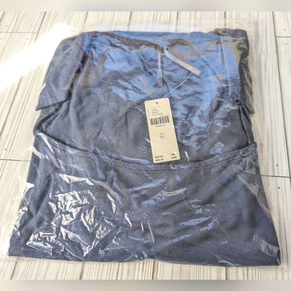 Anthropologie Collared Square Neck Tee in Navy Blue Size XL NWT - Picture 7 of 8